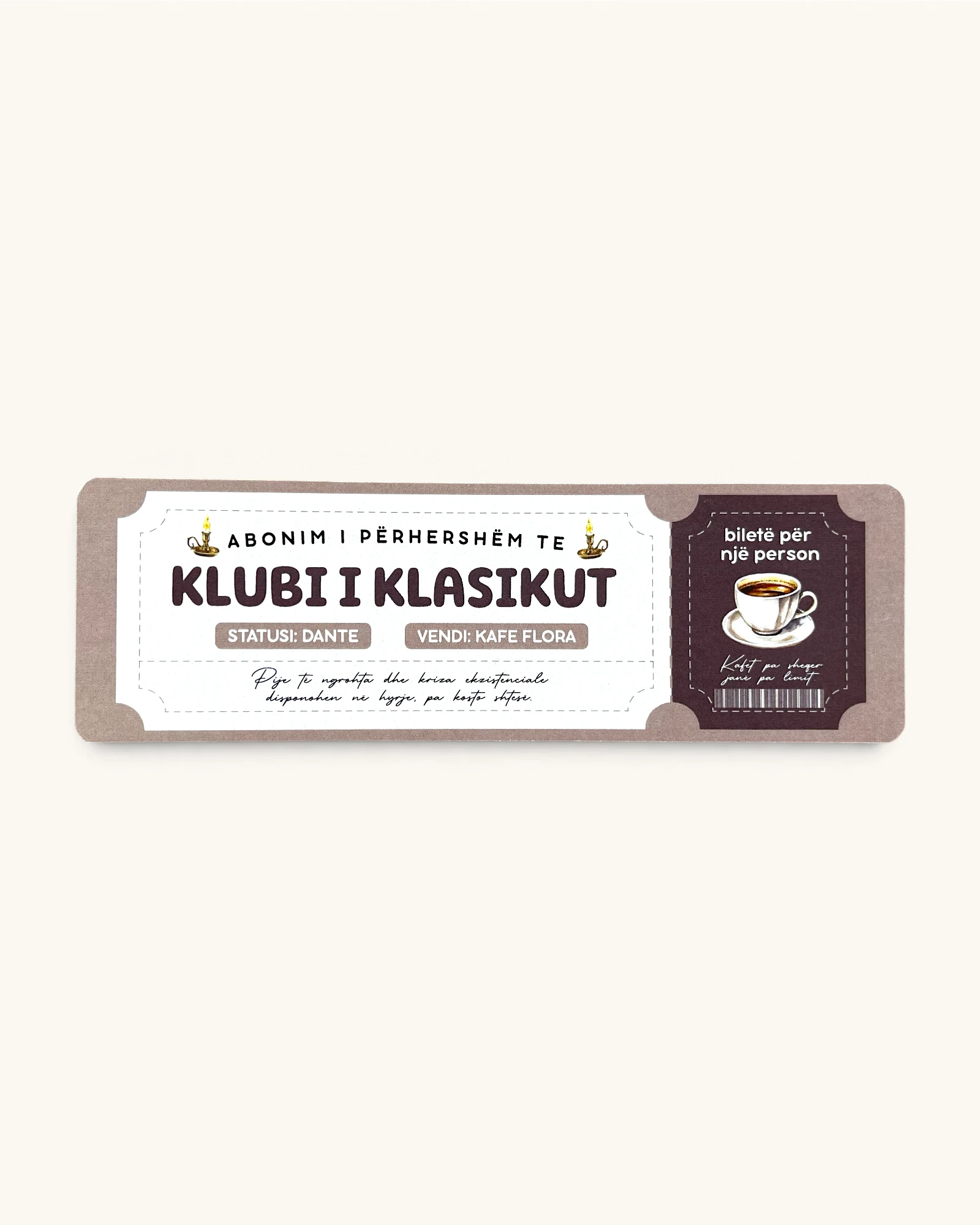 Shënjues - Biletë Anëtarësimi: Klubi i Klasikut