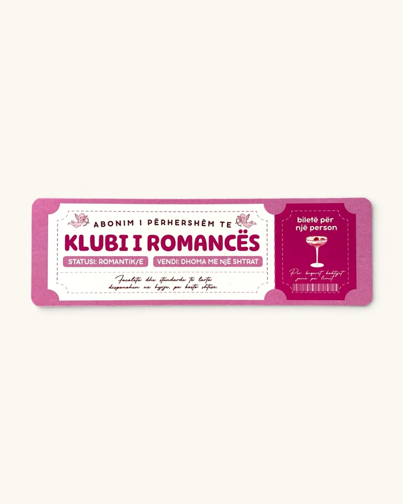 Shënjues - Biletë Anëtarësimi: Klubi i Romancës