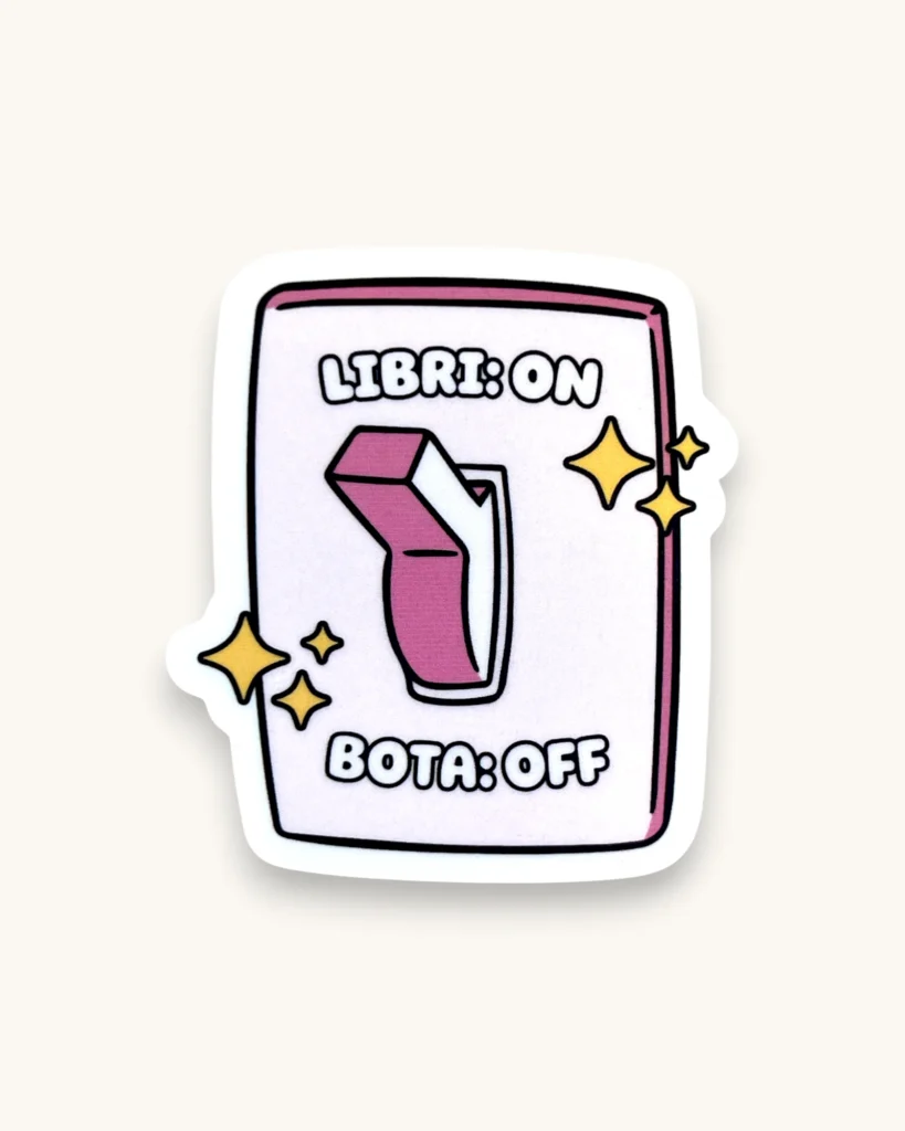 Sticker - Libri On, Bota Off